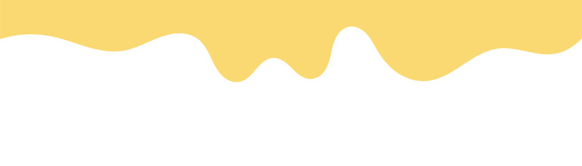 yellow melt butter. melted mayonnaise illustration. wavy background for advertising banner. abstract wavy background. melting mustard isolated on white background. flat style melting mustard.
