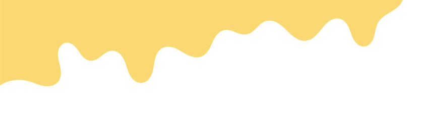 yellow melt butter. wavy background for advertising banner. melted mayonnaise illustration. melting mustard isolated on white background. flat style melting mustard. abstract wavy background.