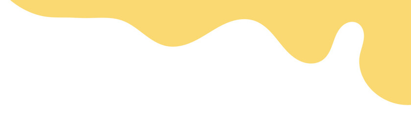 yellow melt butter. flat style melting mustard. abstract wavy background. melting mustard isolated on white background. wavy background for advertising banner. melted mayonnaise illustration.