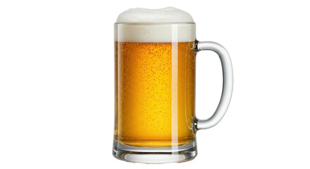 Isolated Beer Mug with Foam