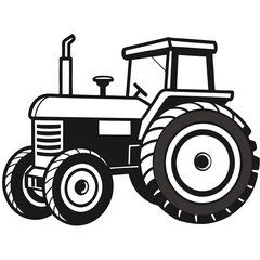 tractor isolated on white background