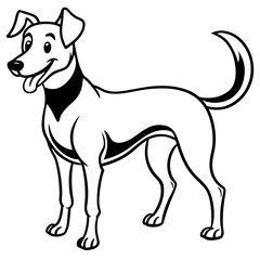 vector illustration of a dog