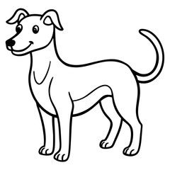 vector illustration of a dog