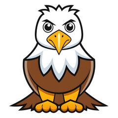 eagle cartoon waving