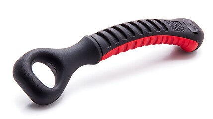 Naklejka premium A black and red object with a red handle
