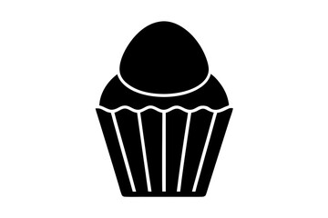 chocolate cake isolated on white