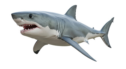 Isolated Great White Shark