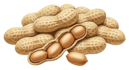 Isolated Peanuts