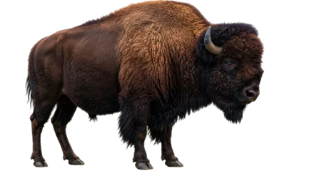 Gardinen Isolated American Bison © Timo