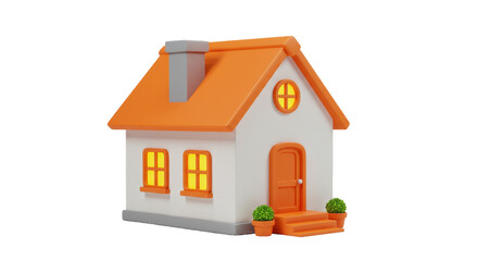 Isolated Cartoon House