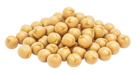 Isolated Heap of Raw Chickpeas