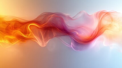 Fototapeta premium Abstract Flowing Colorful Waves in Soft Gradient Background