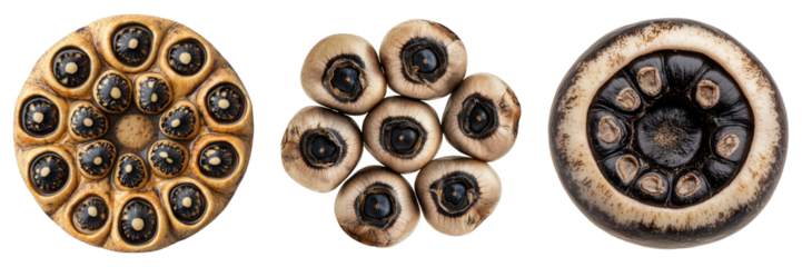 Black eyed peas isolated on transparent background. PNG ,Set of