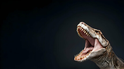 Fototapeta premium Roaring Dinosaur Head Closeup