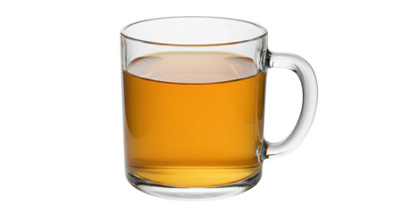 Isolated Glass Mug with Tea