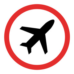 No Airplane Sign