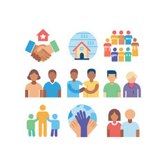 Community best solid icon vector illustration