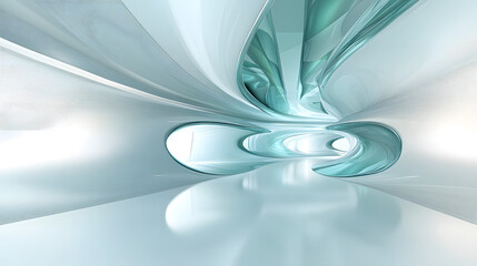 Futuristic abstract design digital space visual art minimalist environment wide angle view modern aesthetic