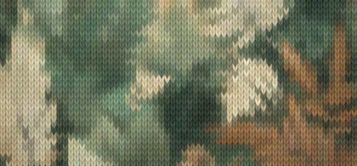 A warm, beige, Grey, and brown wallpaper with a woven textile-like knit pattern, © Sambsadashiv