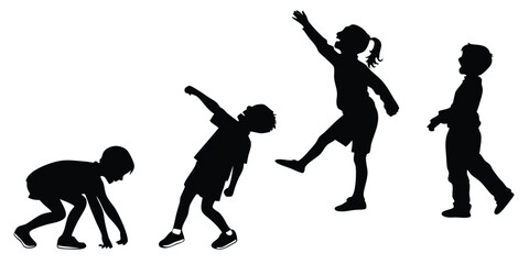 silhouette of people