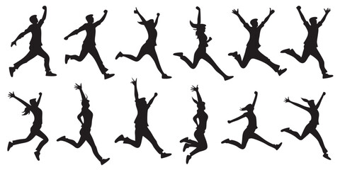 silhouette of people