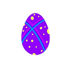 purple easter egg illustration
