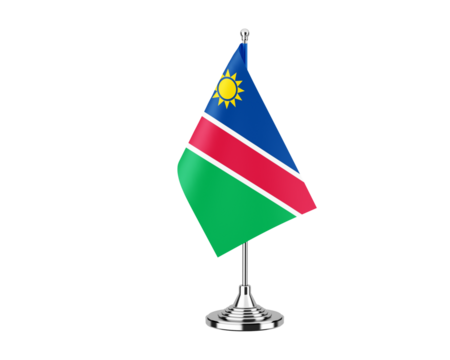 Namibia small national flag isolate background