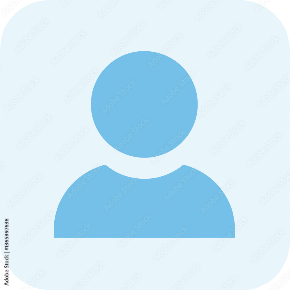 Poster user icon: simple profile symbol - person placeholder icon: generic avatar - account icon: basic use
