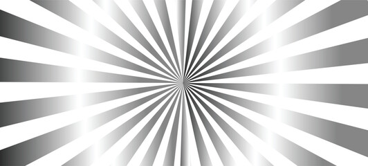 White and black ray burst style background Black and white. Vintage background, boom, comic book, circus template. Cartoon pop art template.  vector illustration

