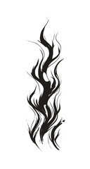 Tribal Flame Tattoo Vector Design