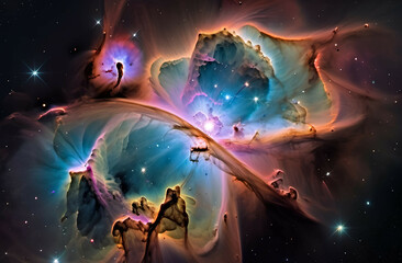Fototapeta premium nebula and space