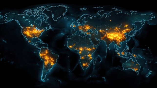 Global Illumination: A World Map of Light Density - Powered by Adobe