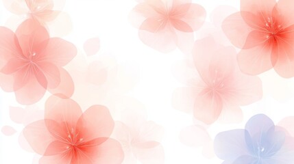 Obraz premium Vibrant pink and blue floral background, a burst of color for spring celebrations