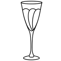 Continuous Line Champagne Flute