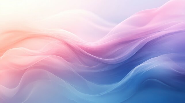 Fototapeta A soft and minimalistic abstract wallpaper with pastel shades and smooth gradients, evoking a sense of peace and tranquility