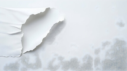 Obraz premium Ripped White Poster Background With Subtle Dots