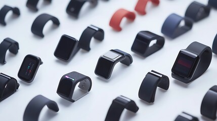 A collection of wrist watches with different colors and designs