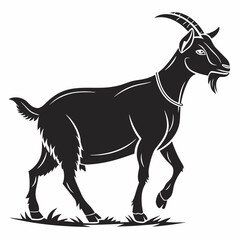 goat silhouette icon vector