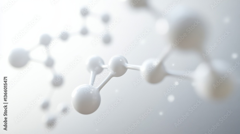 Aufkleber abstract molecular structure visualization