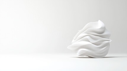 Obraz premium Abstract white sculptural form