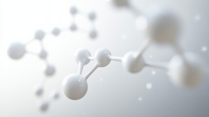 Abstract Molecular Structure Visualization