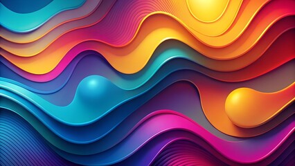 Obraz premium Abstract colorful wave background