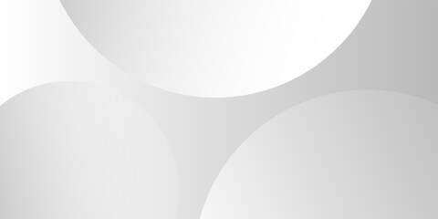 A minimalist abstract background featuring overlapping curves and circular shapes in various shades of gray