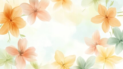 Stunning orange floral background, a burst of color for spring celebrations and designs