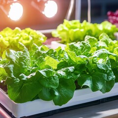 Botanical image of cultivated plants thriving in a greenhouse environment.