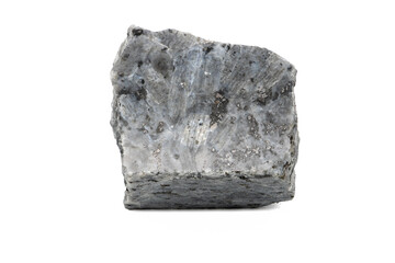 Close-up of Anorthosite mineral, isolated on white background