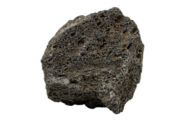 Obraz premium Close-up of lava ore, isolated on white background