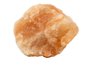 Close-up of Sylvite mineral, isolated on white background