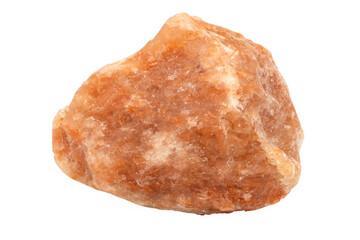 Close-up of Sylvite mineral, isolated on white background