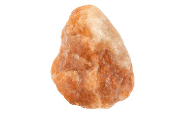 Close-up of Sylvite mineral, isolated on white background